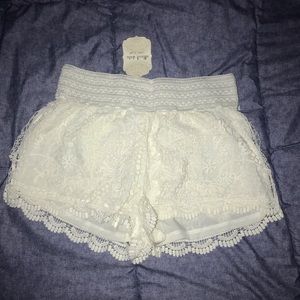 Altar’d State White lace shorts